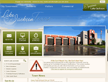 Tablet Screenshot of lakejackson-tx.gov